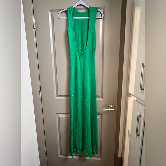 RUNAWAY THE LABEL ADRIANA MAXI DRESS Green Medium - Picture 7 of 10